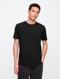 Lived-In Curved Hem Crewneck T-Shirt