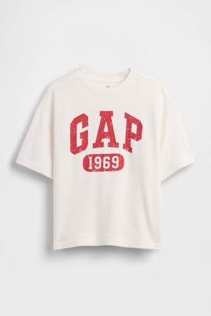 Kids French Terry Relaxed Gap Logo T-Shirt