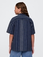 Kids Relaxed Indigo Stripe Shirt
