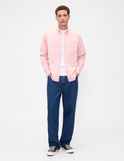 V-LS STANDARD STRETCH POPLIN