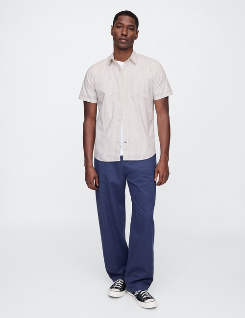 Stretch Poplin Shirt in Standard Fit
