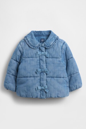 Baby & Toddler Cozy-Lined Denim Puffer Jacket