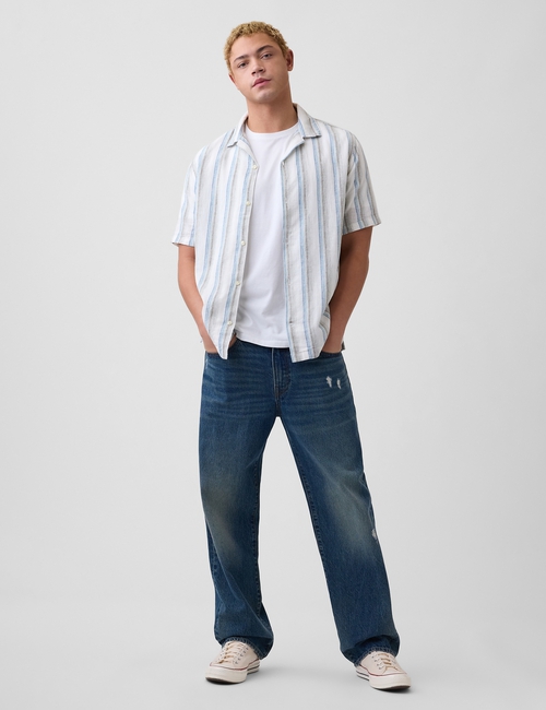 Linen-Blend Vacay Shirt in Standard Fit