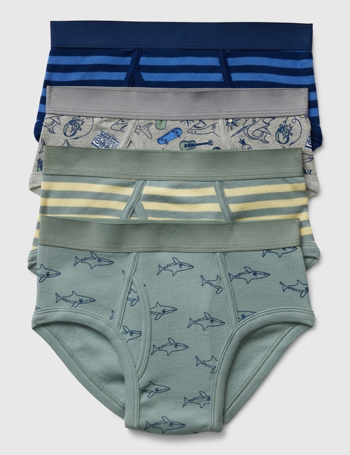 Kids Organic Cotton Briefs (4-Pack)