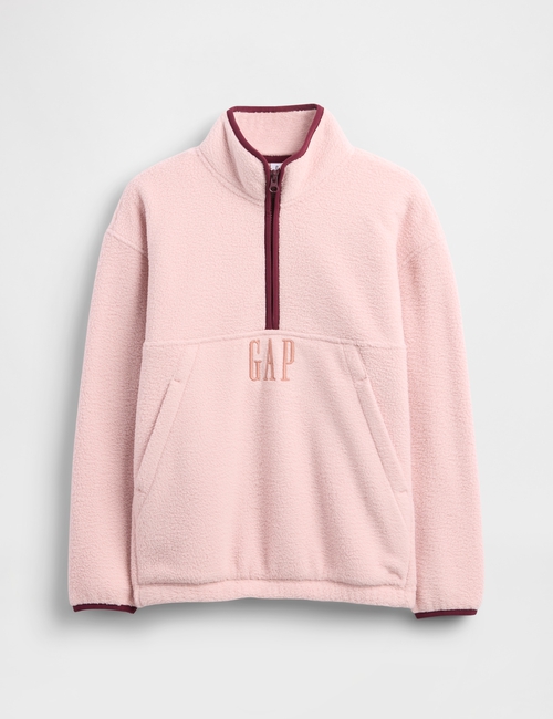 Kids Sherpa Logo Half-Zip Pullover