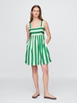 Poplin Tie-Back Mini Dress
