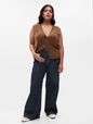 High Rise Stride Wide-Leg Jeans