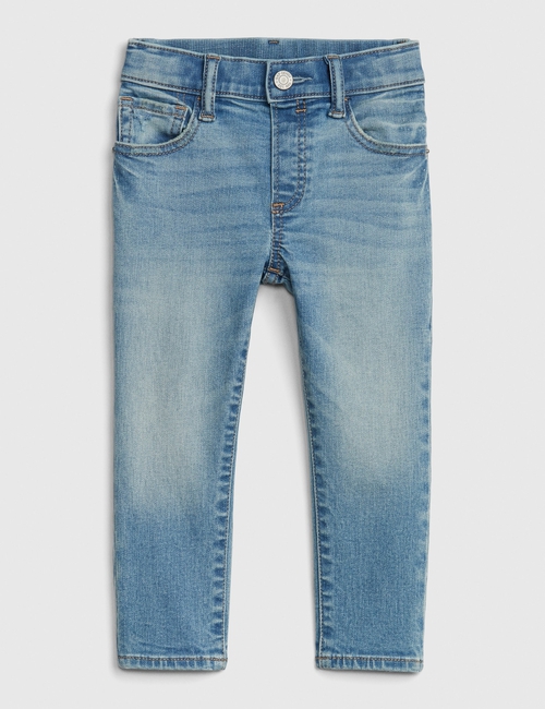 Toddler Elasticized Pull-On Slim Taper Jeans with Washwell™
