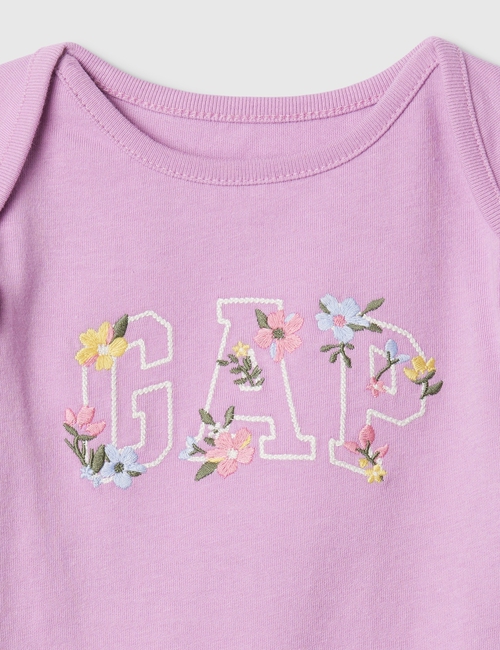 Baby Gap Logo Ruffle Bodysuit