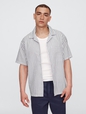 Seersucker Shirt in Boxy Fit