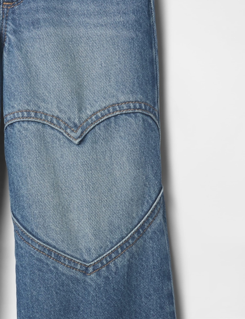 babyGap Wide-Leg Heart Jeans