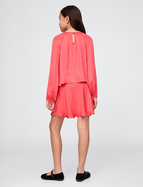 Kids Satin Slip Skirt