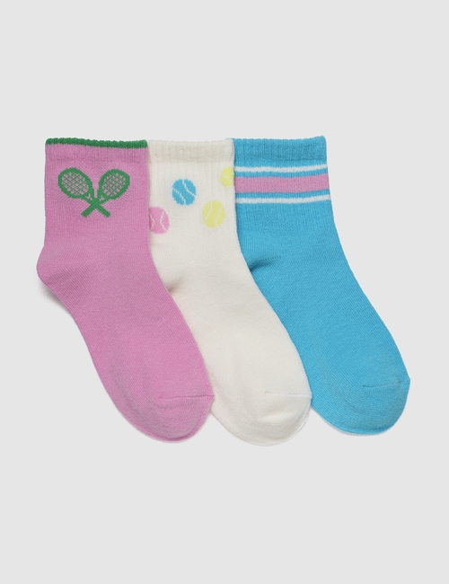 Kids Quarter Crew Socks (3-Pack)