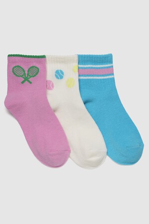 Kids Quarter Crew Socks (3-Pack)
