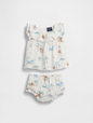 Baby Winnie The Pooh Cotton Gauze Outfit Set