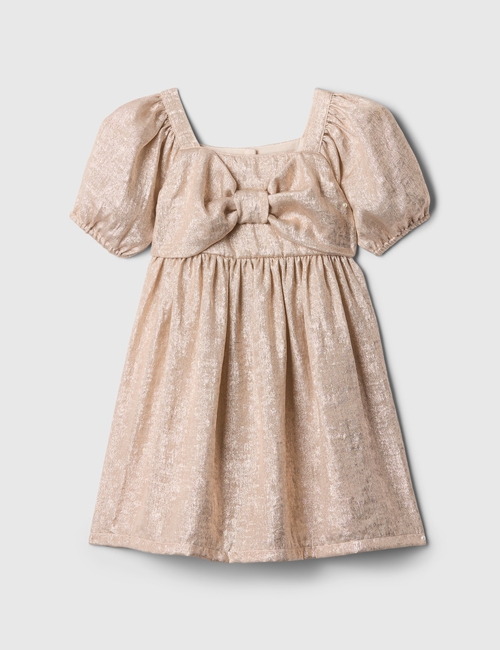 babyGap Shine Puff Sleeve Bow Dress