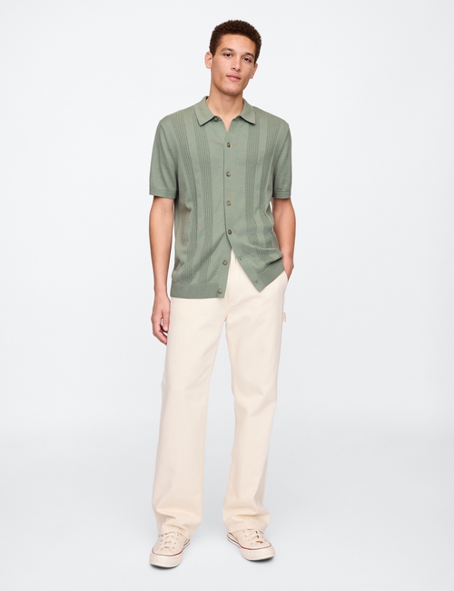 Textured Sweater Vacay Shirt in Standard Fit