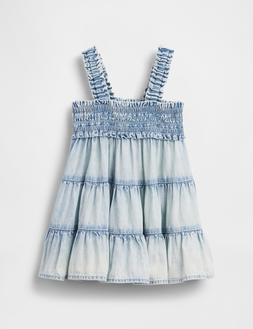 Baby Denim Tiered Dress