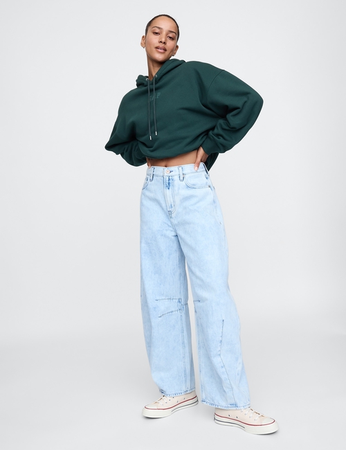 Vintage Soft Cropped Hoodie