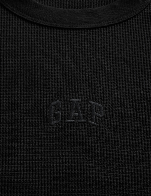V-FRCH LS WAFFLE MINI LOGO CREW