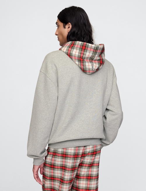 Vintage Soft Striped Logo Hoodie