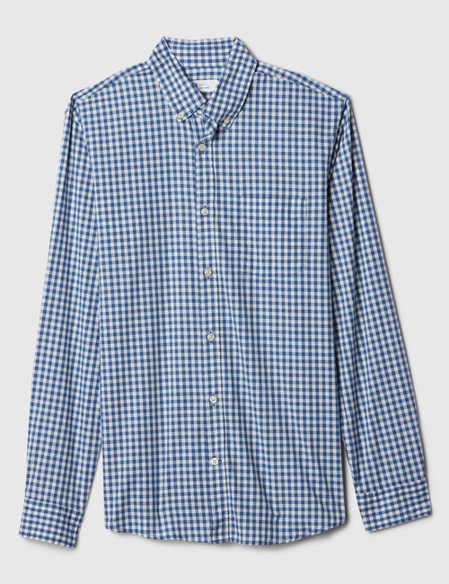 Stretch Poplin Shirt in Slim Fit