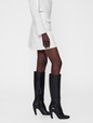 GAP STUDIO PATENT BUTTON FRONT MINI SKIRT