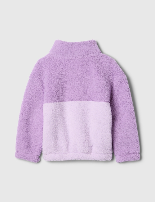 babyGap Recycled Sherpa Quarter-Snap Sweatshirt