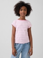 SS CAP SLV FITTED TEE_STRIPE