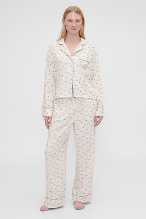 Gap × Summer Fridays Relaxed Flannel Dotted PJ Pants