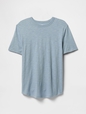 Lived-In Curved Hem Crewneck T-Shirt