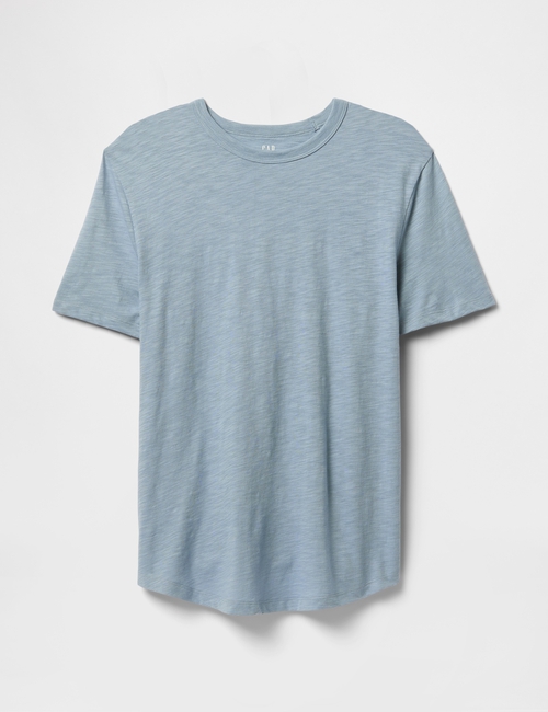 Lived-In Curved Hem Crewneck T-Shirt