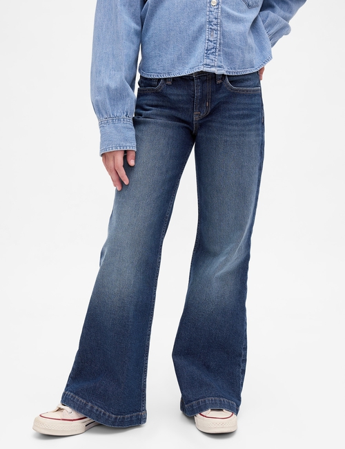 Kids Low Rise Relaxed Flare Jeans