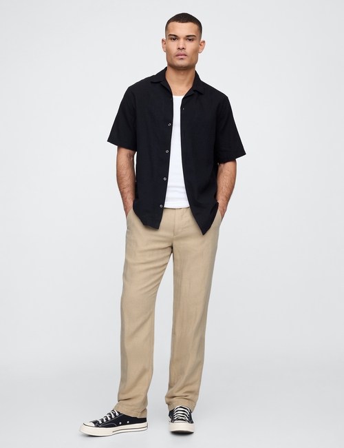 Linen-Cotton Khakis