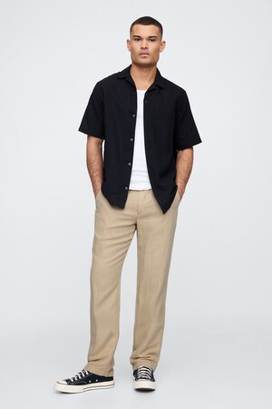 Linen-Cotton Khakis