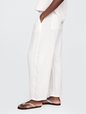 Crinkle Gauze Easy Barrel Pants