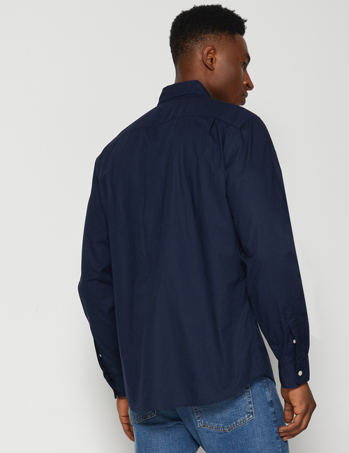 Stretch Poplin Shirt in Slim Fit