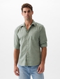 Stretch Poplin Shirt in Standard Fit