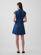 SS PINTUCK MINI DRESS - MED PETAL