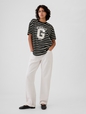 Organic Cotton Oversized Boyfriend Logo T-Shirt