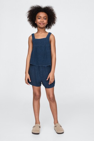 Kids Crinkle Gauze Denim Easy Shorts