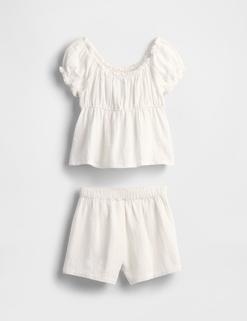 Kids Crinkle Gauze Outfit Set