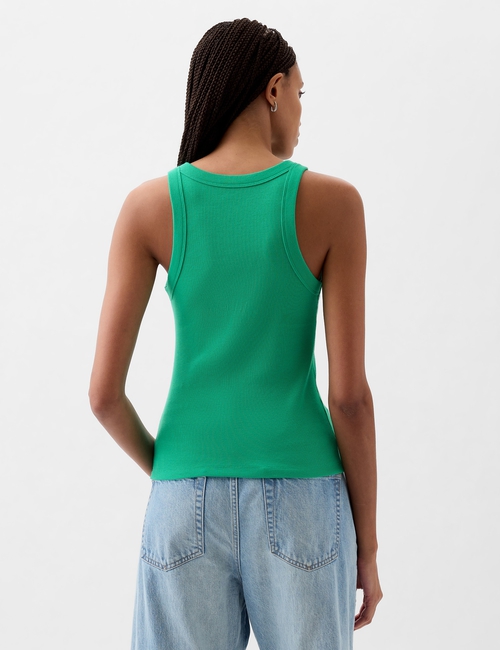 Modern Rib Halter Tank Top