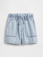 Kids High Rise Relaxed Pull-On Utility Shorts