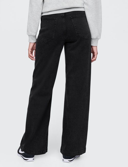Curvy High Rise Stride Wide-Leg Jeans