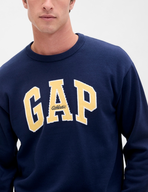 V-INTX GAP ATHLETIC INTARSIA RLXD CREW