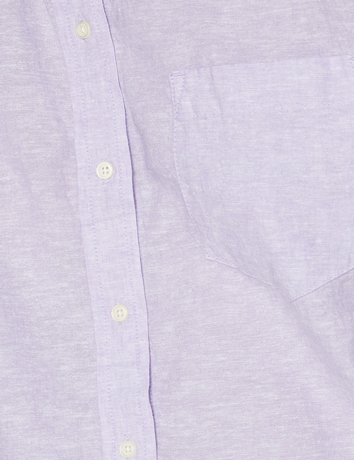Linen-Blend Easy Shirt
