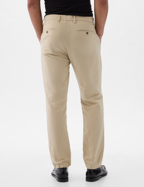 Linen-Cotton Trousers in Slim Fit