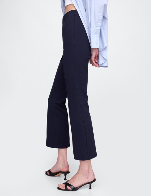 High Rise Ponte Crop Kick Pants