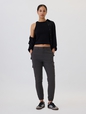 Girlfriend Khaki Cargo Joggers